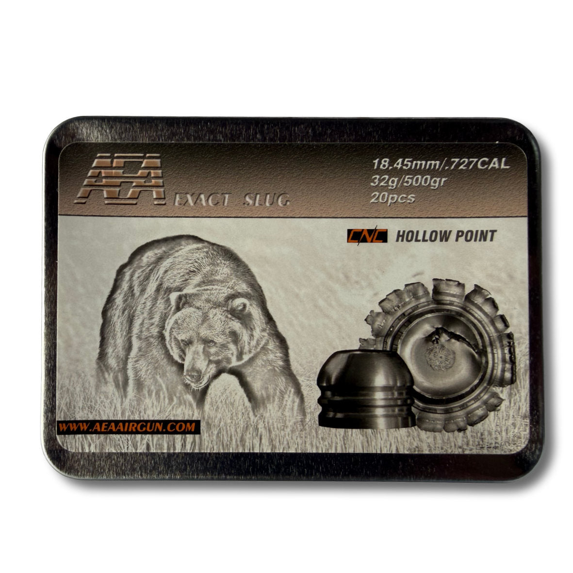 AEA Exact CNC 18.3 mm 500 Grain Slugs (.727) package of 20 pieces