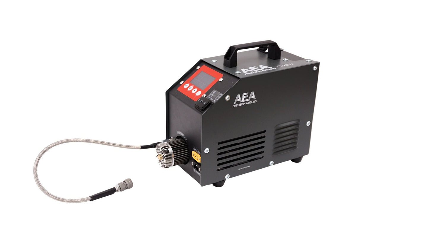 AEA 480 BAR PCP Air Compressor | High-Pressure, Oil-Free, black view from the right side