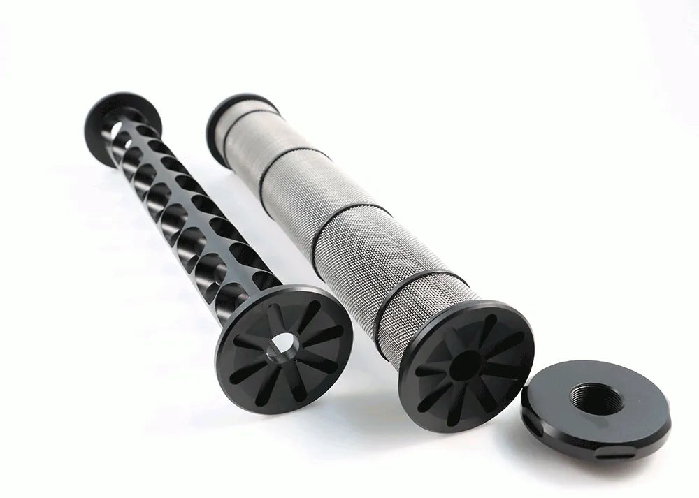 DonnyFL Emperor V3 Airgun Moderator M18x1 (.308/.357) disassembled into 3 parts