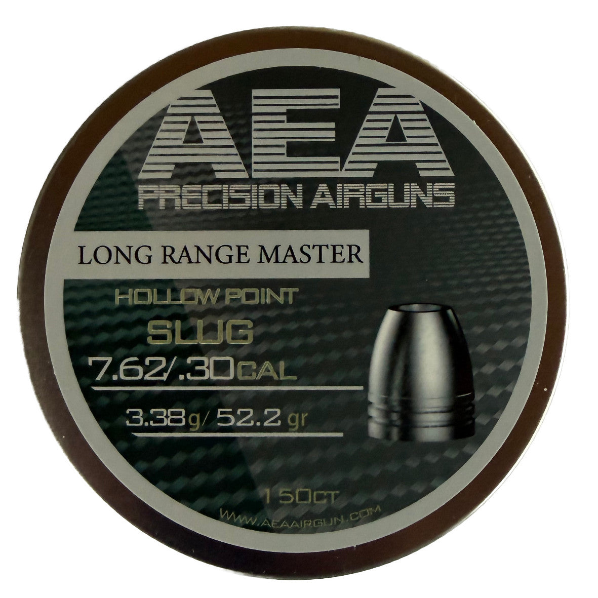 AEA Long Range Master 7.62 mm (.30) HP 52.2 Grain Slugs - High Precision in a round box 150 ct