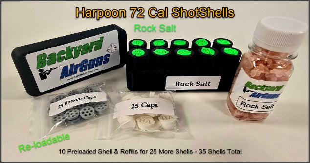 Medium 10/35 ShotShells Container & Refill Kit for AEA Harpoon . 72 cal (25‑Shell Capacity)