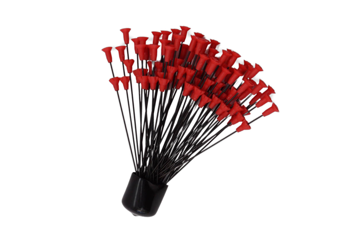 50 pieces Needles for Revolver Six needdler black and red wings.