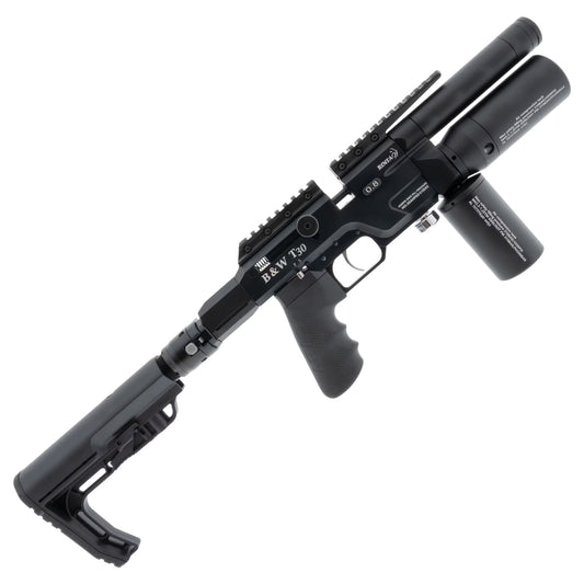 BinTac T30 7.62 mm 16 joule with folding stock side view