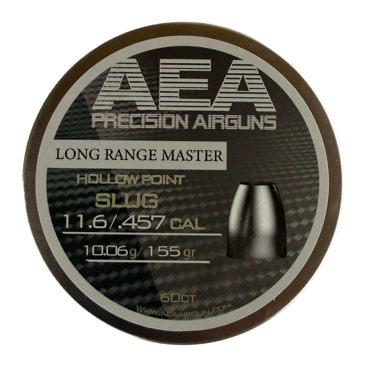 AEA Long Range Master 11.4 mm (.457) HP 155.5 Grain Slugs - High Precision Ammunitio