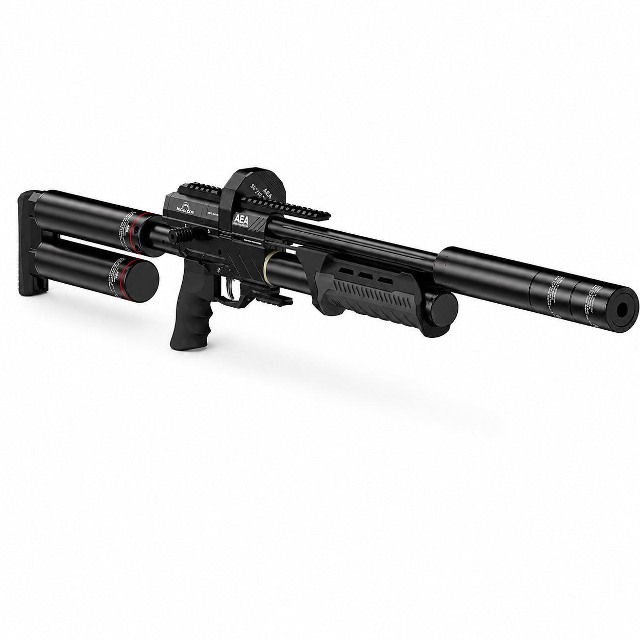 AEA Megalodon MK2 F-Series .50 PCP  with Bar dual tank system with stock integration and regulator