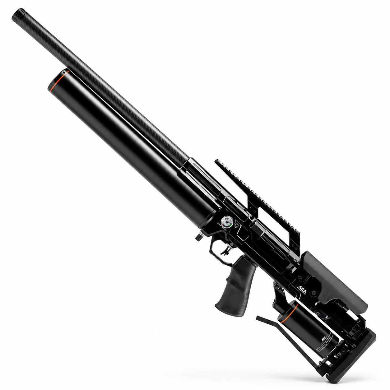  AEA Sonic Sniper 6.35 mm / .25 is a regulated bullpup PCP air rifle. right view