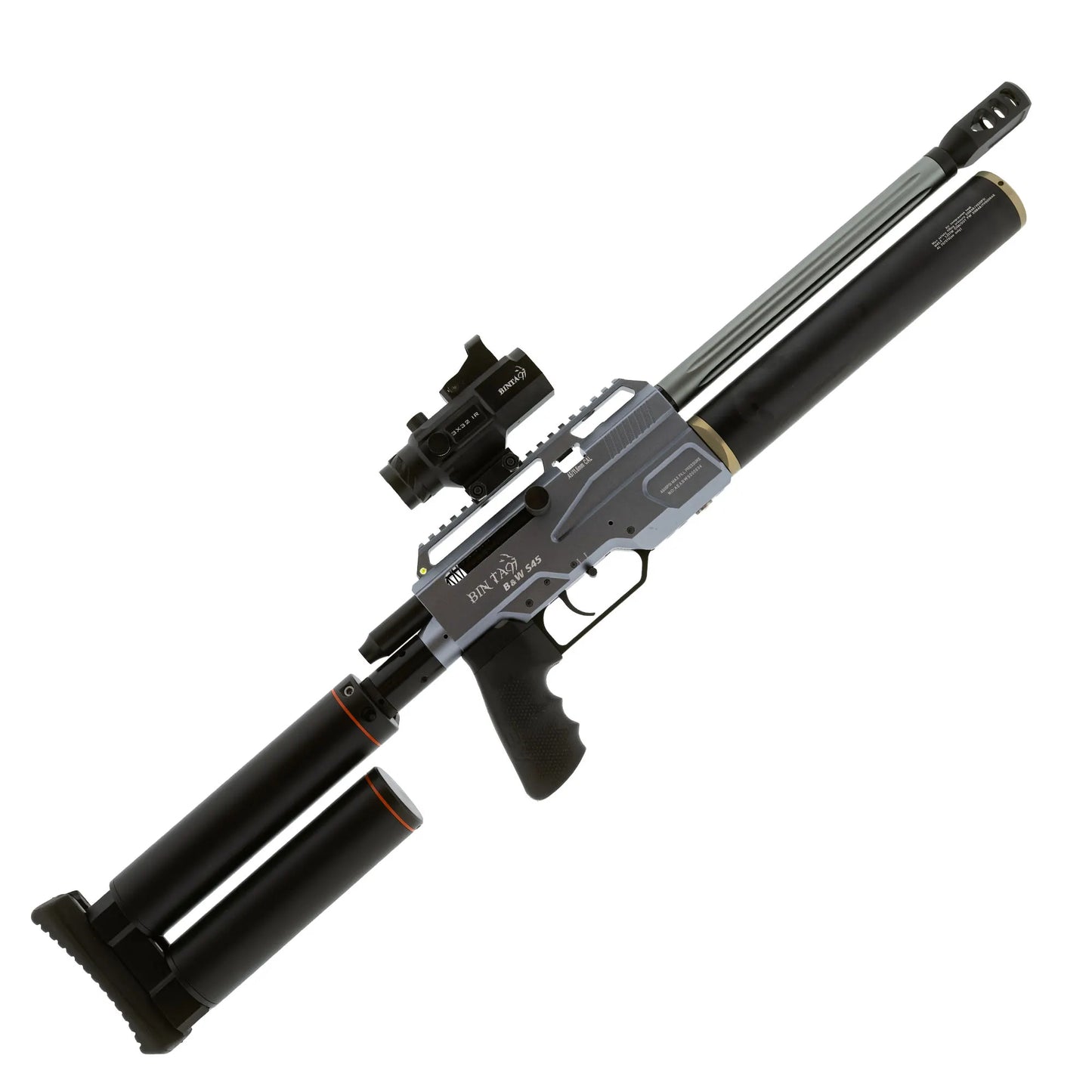 BinTac / AEA Rear Tank Kit 7000 PSI (480) attached on PCP AIr Rifle