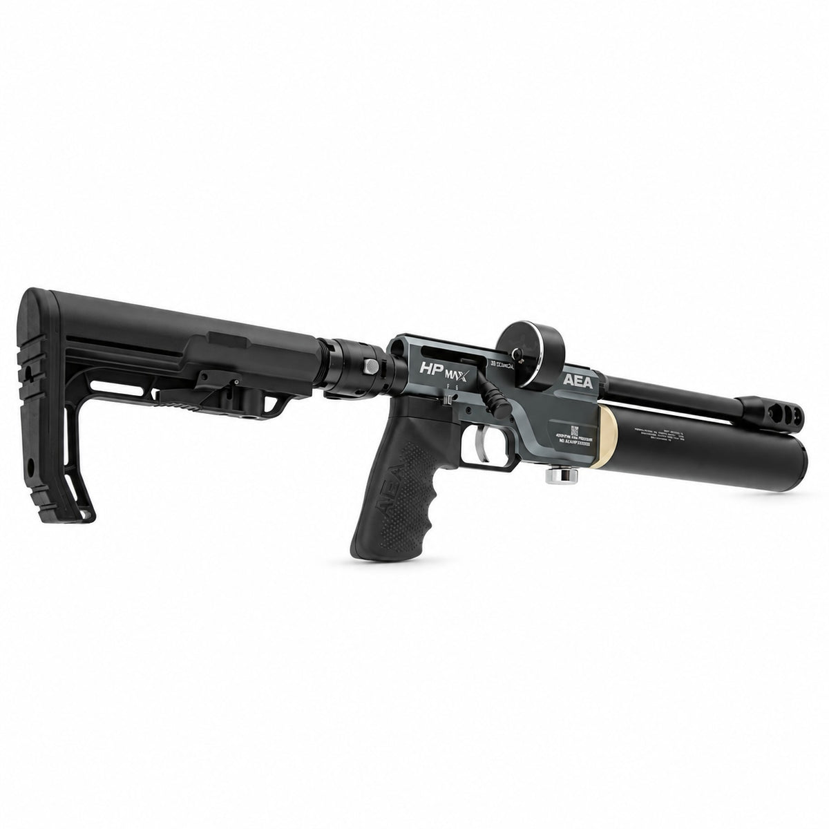 The BinTac M50 10 Inch  PCP air pistol 12.58mm (.495) caliber_with magazine