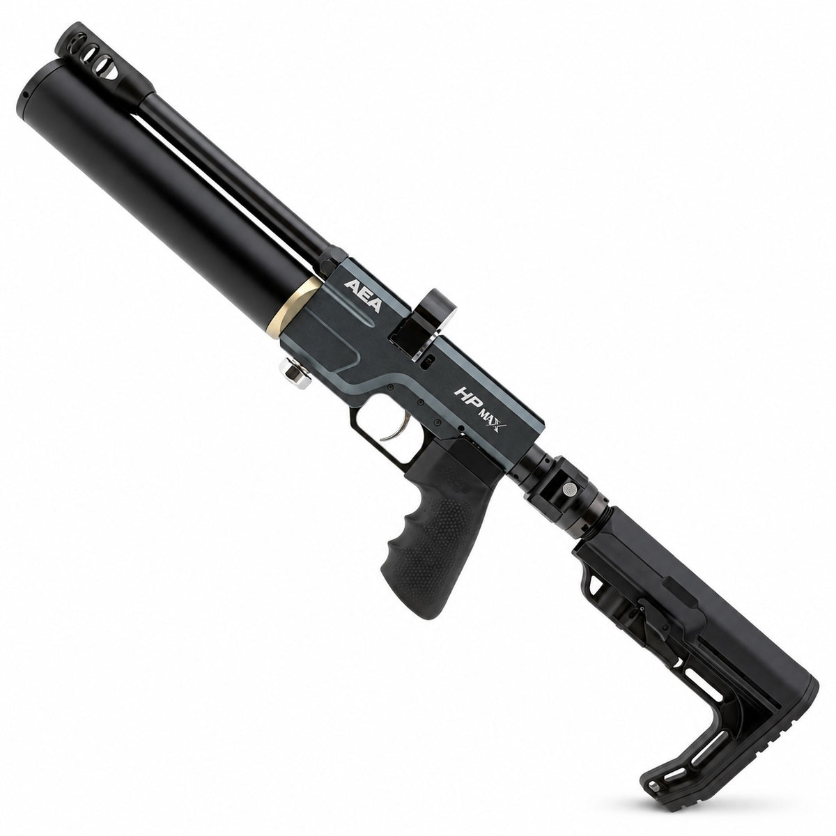 The BinTac M50 10 Inch  PCP air pistol 12.58mm (.495) caliber_left view