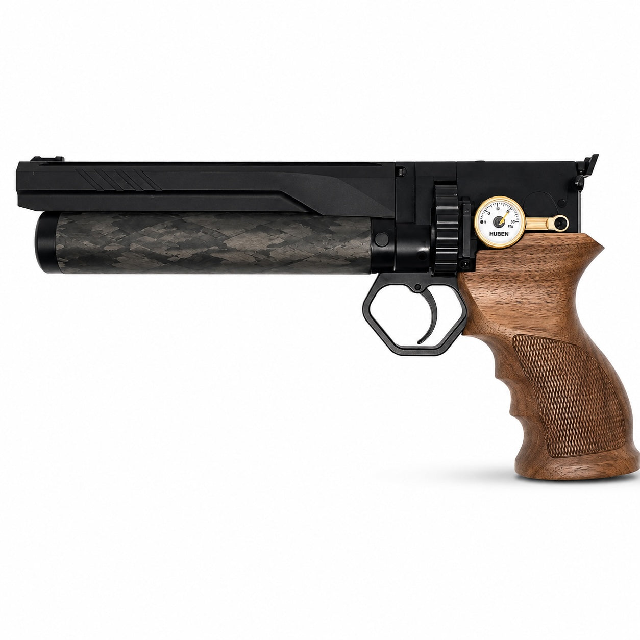 Huben GK1 V3 PCP Semi-Auto Air Pistol 16 Joule with pressure gage
