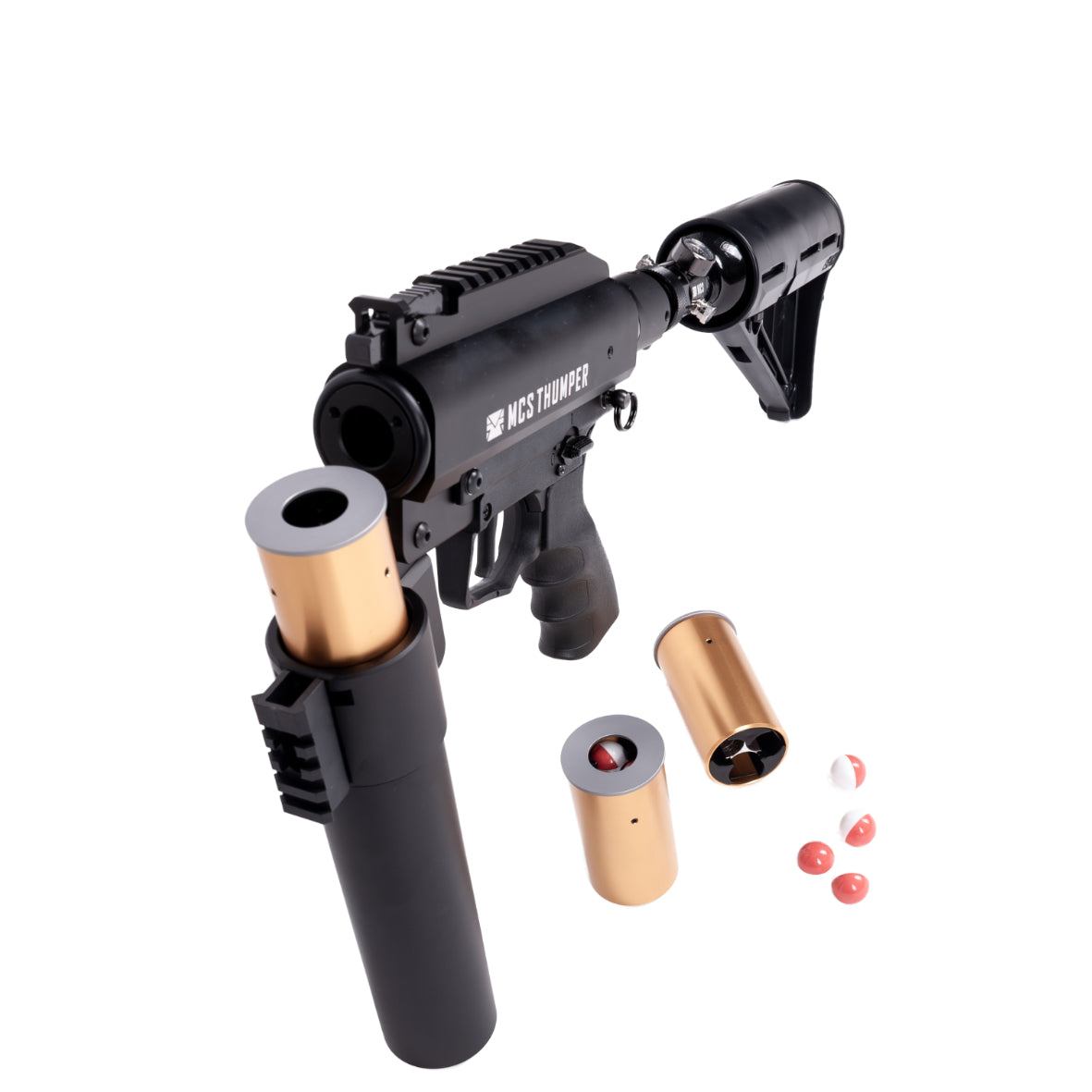 MCS Thumper Golfball Launcher with Ammuniton pant balls