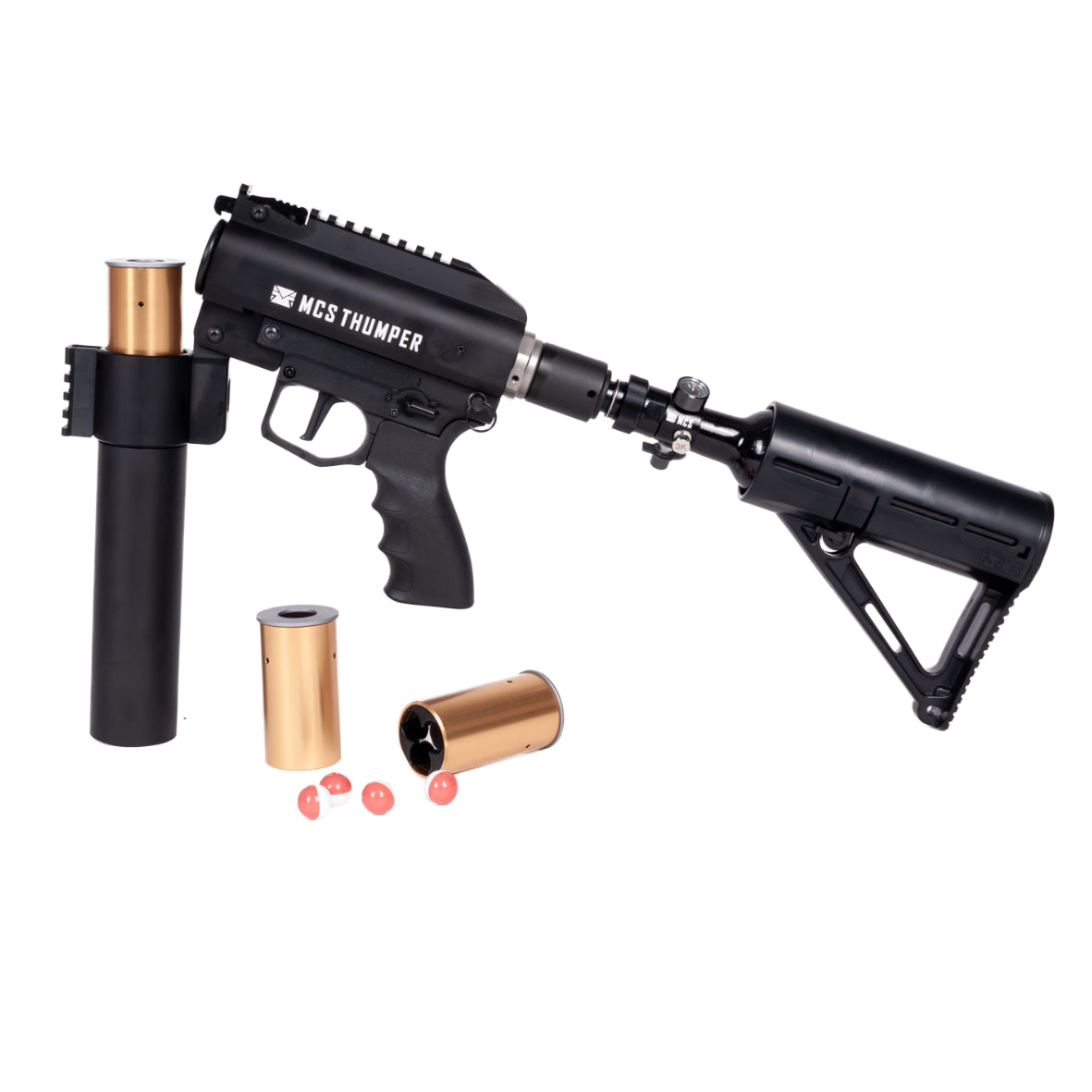 MCS Thumper Golfball Launcher with Ammuniton pant balls