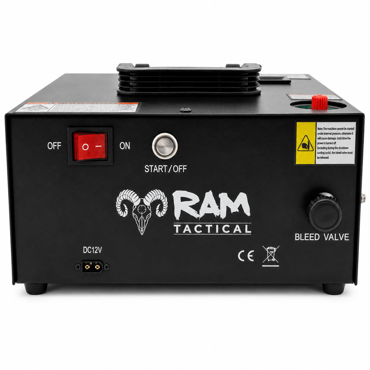 RAM Tactical Air-X Compressor – 300 Bar HPA & PCP Compressor front view