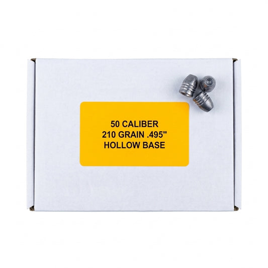 Slugs .50_210 grain_.495_hollow base_box  100 pcs. with 3 slugs on top