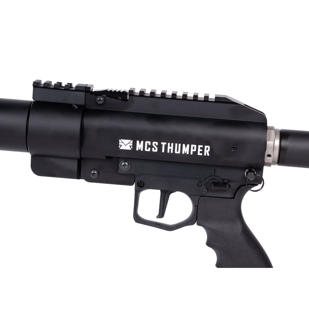 The MCS Thumper Golfball Launcher close up view