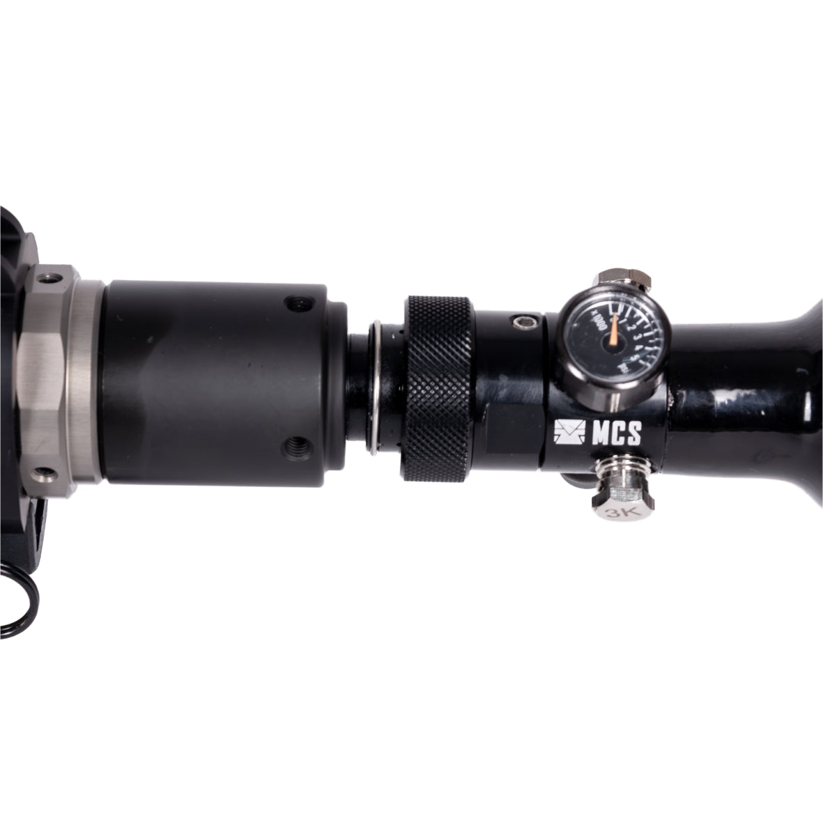 The MCS Thumper Golfball Launcher Air Tank close up view