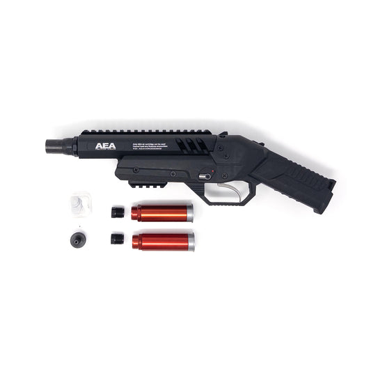 AEA double Barrel short Harpoon Cal. 45- with burst disc, 2 cartridges, 2 slug holders and a filling probe