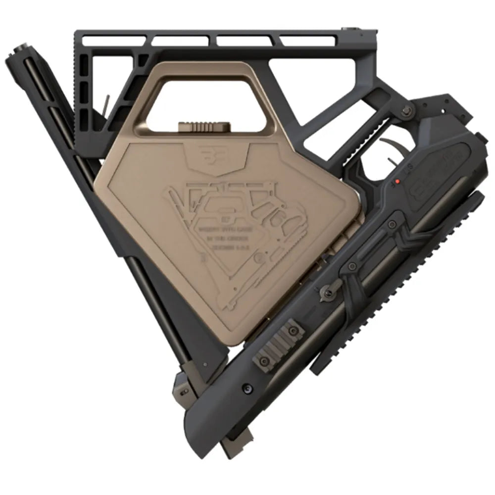 Black Bunker BM8 Foldable Survival Air Rifle - 5.5mm (.22) folded view