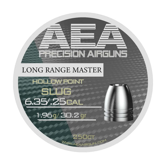 AEA Long Range Master Slug hollow point_ 635/.25 Cal. 250 pieces in a box