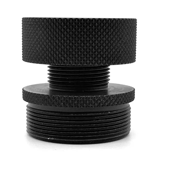 DonnyFL 18mm CW Moderator Adapter for AEA Challenger / HP MAX / BinTac T9_ mounted together