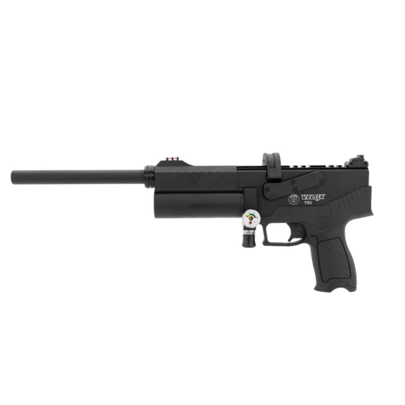 Hatsan Velox T50 .50 Caliber Semi-Auto PCP Air Pistol_with long barrel